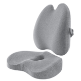 Kit Almofada Cinza + Encosto Cinza